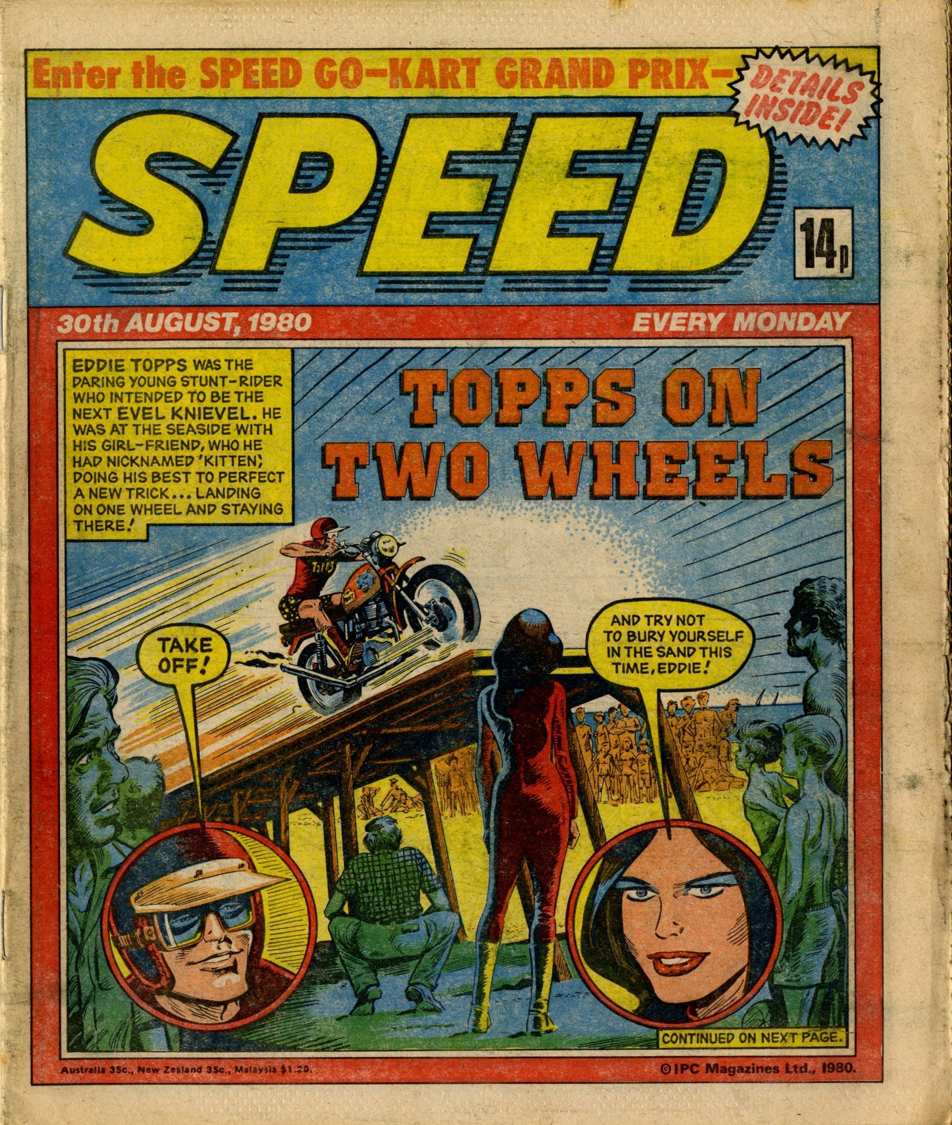 Speed, cover date 30 August 1980 — GREAT NEWS FOR ALL READERS!